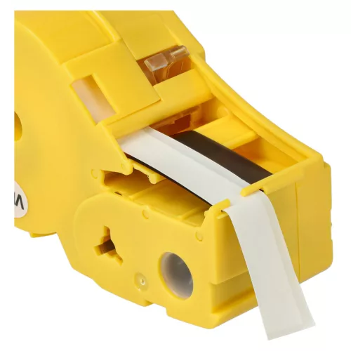 VHBW Label Tape M21-375-595-WT - 9.35 mm Black-White Vinyl