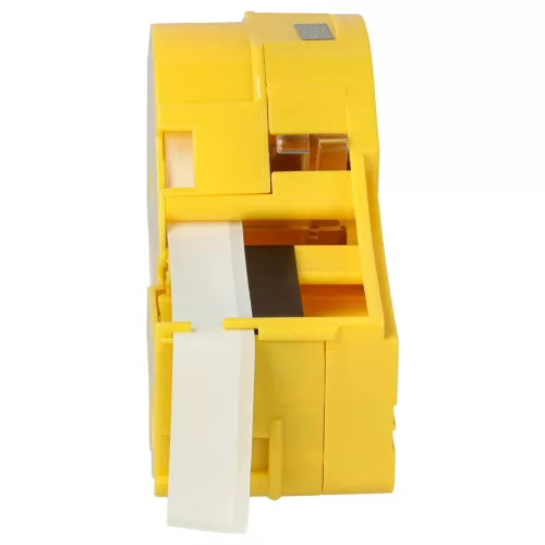VHBW Label Tape M21-375-595-WT - 9.35 mm Black-White Vinyl