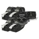 VHBW Label Tape Replacement for Brady M21-500-423 - 12.7 mm Black/White Polyester