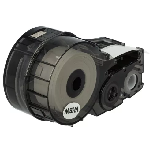 VHBW Label Tape Replacement for Brady M21-500-423 - 12.7 mm Black/White Polyester