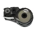 VHBW Label Tape Replacement for Brady M21-500-423 - 12.7 mm Black/White Polyester