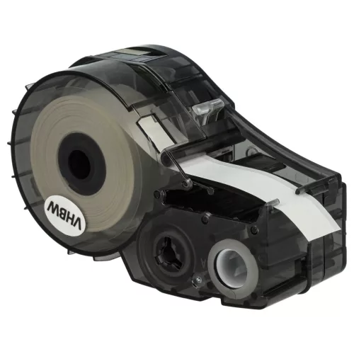 VHBW Label Tape Replacement for Brady M21-500-423 - 12.7 mm Black/White Polyester