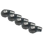 VHBW Label Tape instead of Brady M21-750-7425 - 19.05 mm Black/White