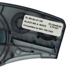 VHBW Label Tape instead of Brady M21-750-7425 - 19.05 mm Black/White