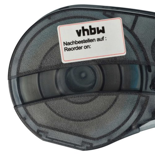 VHBW Label Tape instead of Brady M21-750-7425 - 19.05 mm Black/White