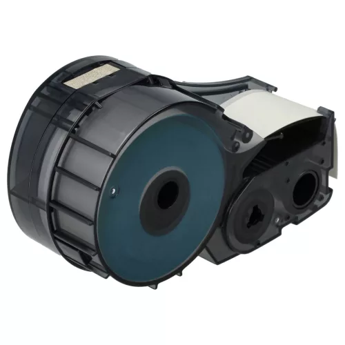 VHBW Label Tape M21-750-595-WT - 19.05 mm Black/White Vinyl