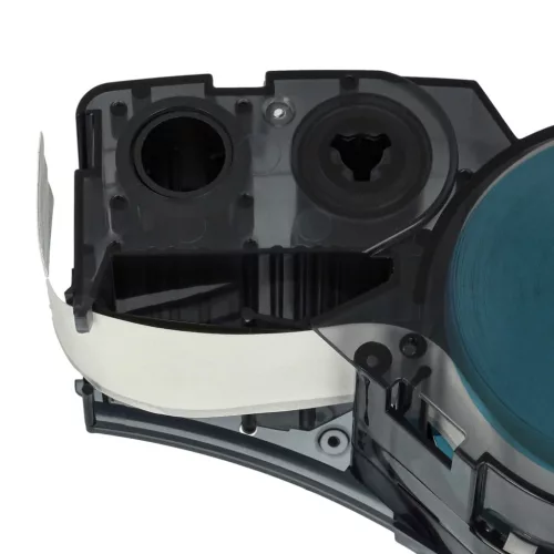 VHBW Label Tape M21-750-595-WT - 19.05 mm Black/White Vinyl