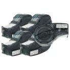 VHBW Label Tape M21-750-423 Replacement - 19.05 mm Black-White Polyester