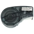 VHBW Label Tape M21-750-423 Replacement - 19.05 mm Black-White Polyester