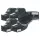 VHBW Label Tape Brady M21-250-595-WT Replacement - 6.35 mm Black-White, Vinyl