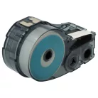 VHBW Label Tape Brady M21-250-595-WT Replacement - 6.35 mm Black-White, Vinyl