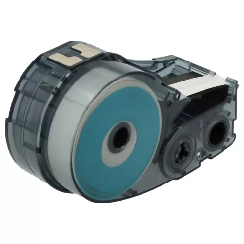 VHBW Label Tape Brady M21-250-595-WT Replacement - 6.35 mm Black-White, Vinyl