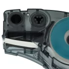 VHBW Label Tape Brady M21-250-595-WT Replacement - 6.35 mm Black-White, Vinyl