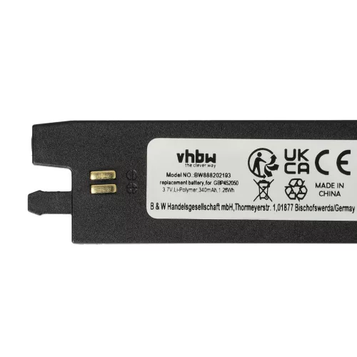 VHBW Gitarrenstimmer Akku und Ladegerät GBP-452050, GBP-042030 - Ladegerät-Set