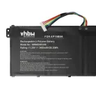 Notebook Batterie ersetzt Acer KT0030G022, KT00304013, AP19B8K, AP18C4K - 3400 mAh 11.25 V Li-Polymer, schwarz