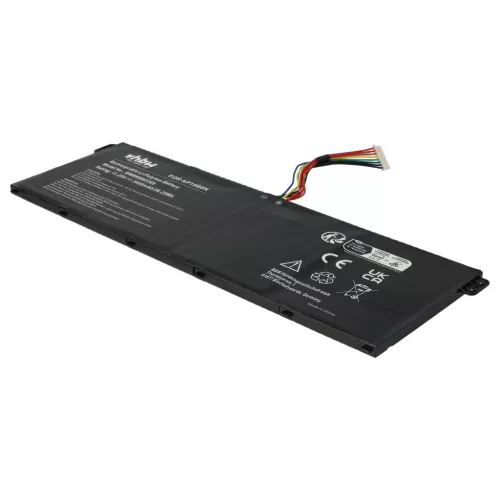 Notebook Batterie ersetzt Acer KT0030G022, KT00304013, AP19B8K, AP18C4K - 3400 mAh 11.25 V Li-Polymer, schwarz