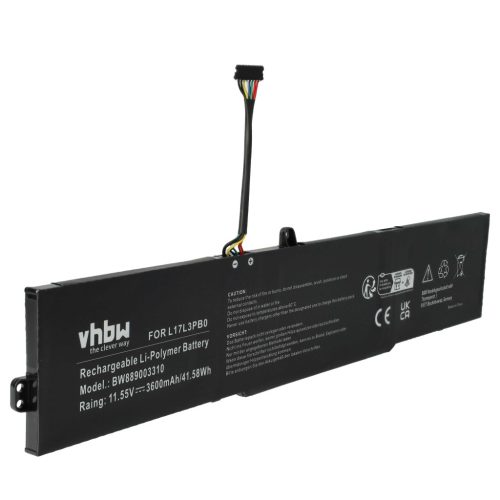 VHBW Notebook-Akku Lenovo 5B10Q13162, 5B10Q13163, 5B10Q13164, 5B10Q38232 - 3600 mAh 11,55 V Li-Polymer
