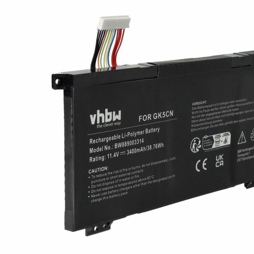 VHBW Notebook Akku Machenike GK5CN-00-13-3S1P-0, GK5CN-00-13-4S1P-0 - 3400 mAh 11,4 V Li-Polymer