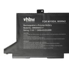 VHBW Notebook-Akku 005R42, WY9DX - 2600 mAh 11,4 V Li-Polymer