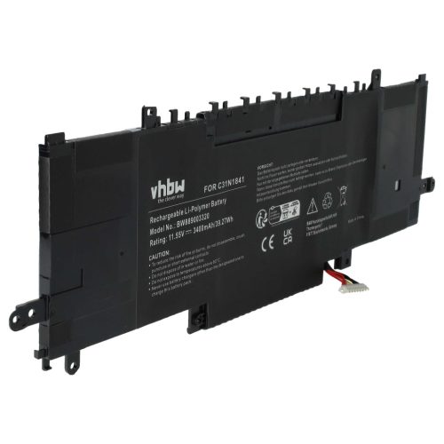 Notebook Battery replaces Asus 0B200-03420200, C31N1841 - 3400 mAh 11.55 V Li-polymer