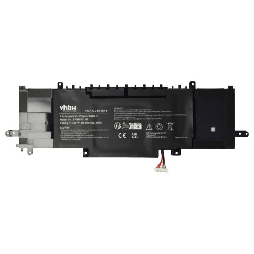 Notebook Battery replaces Asus 0B200-03420200, C31N1841 - 3400 mAh 11.55 V Li-polymer