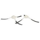 VHBW Seitenbürste Dreame, Xiaomi, Mova L10 Robotersauger - 3-armig, weiß, grau