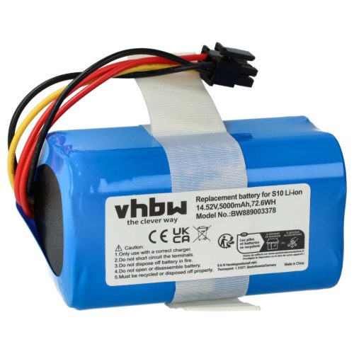 VHBW Battery 360 INR21700M50T-4S1P - 5000 mAh, 14.52 V, Li-Ion