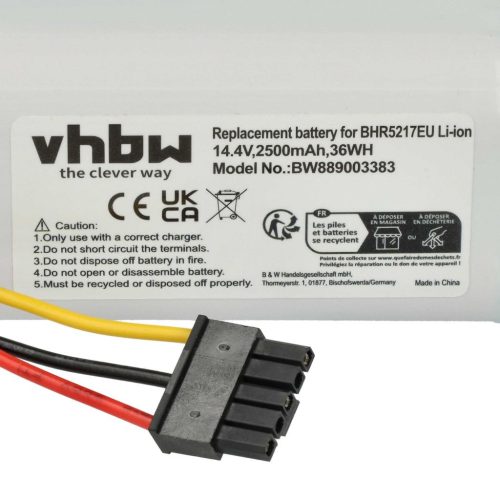 VHBW Battery for Xiaomi 260V-4S1P, N011-4S1P - 2500 mAh, 14.4 V, Li-Ion