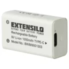 VHBW 9V Block Akku Daitem BATV13 - 1000 mAh 9 V Li-Ion