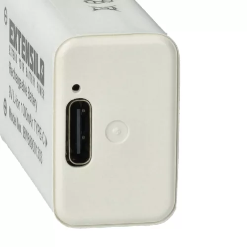 VHBW 9V Blockakku Daitem BATV13 - 1000 mAh 9 V Li-Ion