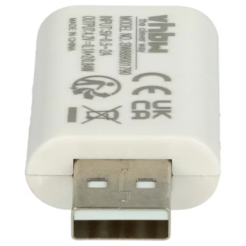 VHBW Fishing Rod Battery and Charger CR425 - 30 mAh 3 V Lithium