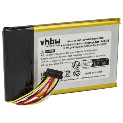 VHBW GPS Akku N496 - 3800 mAh 3,7 V Li-Polymer