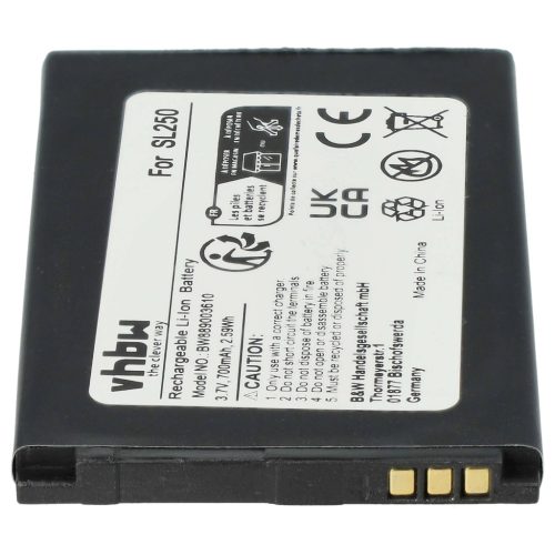 VHBW Senioren Mobiltelefon Akku Bea-Fon SL250 Ersatz - 700 mAh 3,7 V Li-Ion