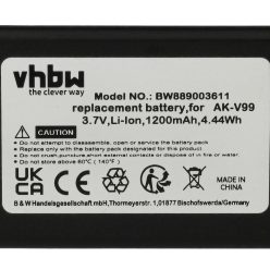   VHBW Mobile Phone Battery for Emporia AK-V99 - 1200 mAh 3.7 V Li-Ion - Smartphone Battery