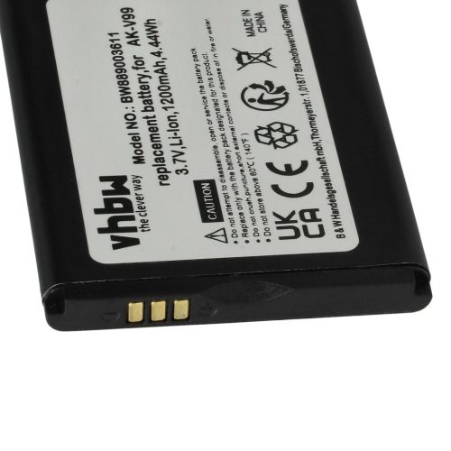VHBW Mobile Phone Battery for Emporia AK-V99 - 1200 mAh 3.7 V Li-Ion - Smartphone Battery