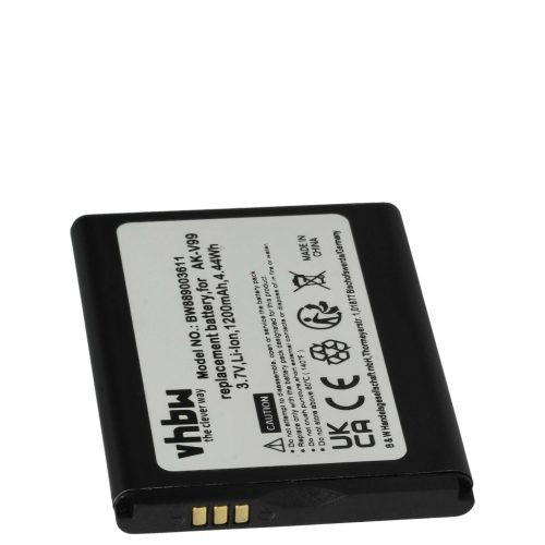VHBW Mobile Phone Battery for Emporia AK-V99 - 1200 mAh 3.7 V Li-Ion - Smartphone Battery