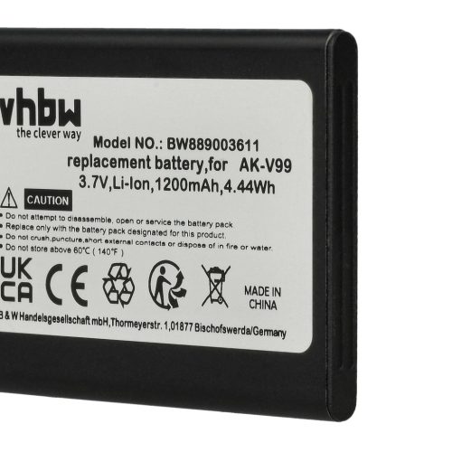 VHBW Mobile Phone Battery for Emporia AK-V99 - 1200 mAh 3.7 V Li-Ion - Smartphone Battery