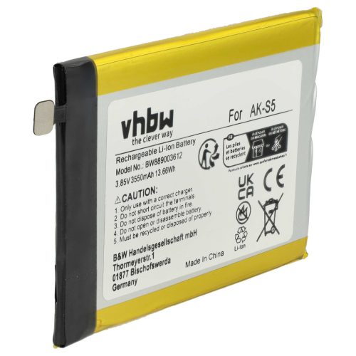 VHBW Senioren Mobiltelefon Akku Emporia AK-S5, AK-S5-BC - 3550 mAh 3,85 V Li-Ion