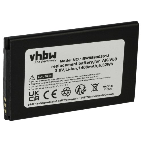 VHBW Mobile Phone Battery Emporia AK-V50-4G - 1400 mAh 3.8 V Li-Ion - Smartphone Battery