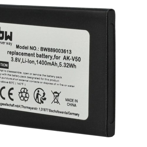 VHBW Mobile Phone Battery Emporia AK-V50-4G - 1400 mAh 3.8 V Li-Ion - Smartphone Battery