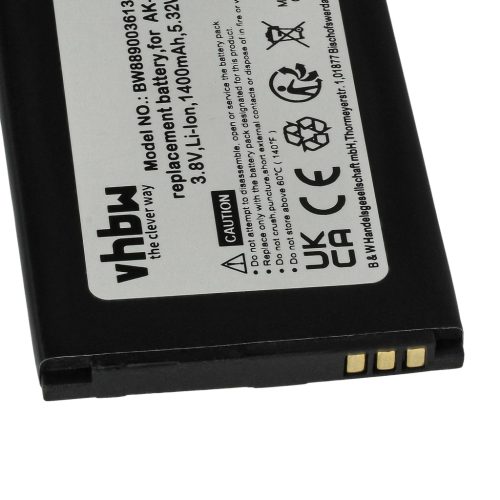 VHBW Mobile Phone Battery Emporia AK-V50-4G - 1400 mAh 3.8 V Li-Ion - Smartphone Battery
