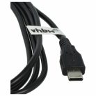 VHBW USB-C Adatkábel Sony WMC-NW20MU helyettesítésére - 13,6 cm