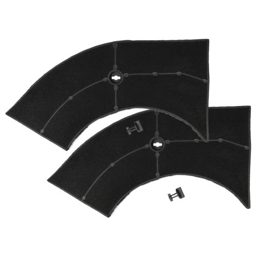 2x Aktivkohlefilter als Ersatz für AEG 5027456700/2 für Bauknecht Kochfeld - 28 x 13.3/9.5 x 2.6 cm