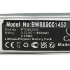 VHBW Kabelloses Kopfhörer Akku XK701953, PTC802050 - 800 mAh 3,7 V Li-Polymer
