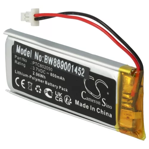 VHBW Kabelloses Kopfhörer Akku XK701953, PTC802050 - 800 mAh 3,7 V Li-Polymer