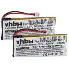 VHBW Kabelloser Kopfhörer Akku 1ICP52/248P 1S1P - 500 mAh 3,7 V Li-Polymer