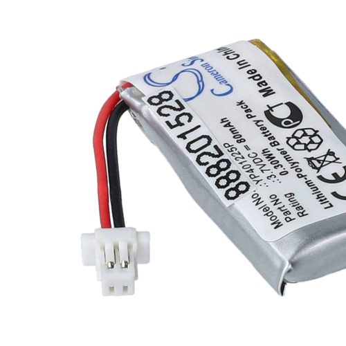 VHBW Vezeték nélküli headset akkumulátor YP401225P - 80 mAh 3,7 V Li-polimer