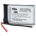VHBW Wireless Headset Battery Cardo BAT00007 - 850 mAh 3.7 V Li-polymer