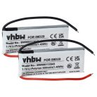 VHBW GPS Akku 09D29, H452050, BAT00008 - 400 mAh 3,7 V Li-Polymer