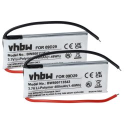   VHBW GPS Akku 09D29, H452050, BAT00008 - 400 mAh 3,7 V Li-Polymer